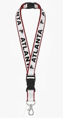 Atlanta Falcons Red Reflective Team Detachable Lanyard
